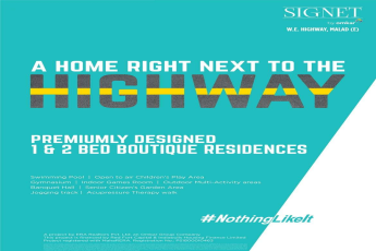 Live in a home right next to the highway at Omkar Signet in Mumbai